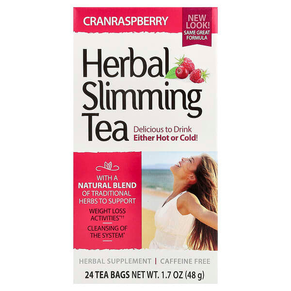 <img alt="21st Century, Herbal Slimming Tea, Cranraspberry, Caffeine Free, 24 Tea Bags, 1.7 oz (48 g)" title="21st Century, Herbal Slimming Tea, Cranraspberry, Caffeine Free, 24 Tea Bags, 1.7 oz (48 g),740985223529"