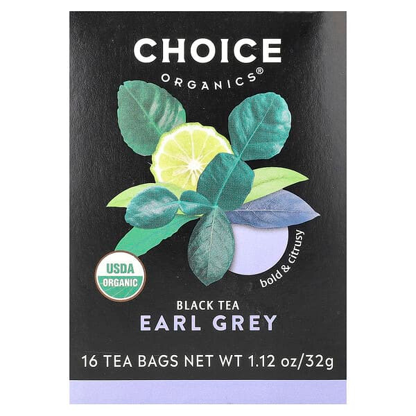 <img alt="Choice Organics, Black Tea, Earl Grey, 16 Tea Bags, 1.12 oz (32 g)" title="Choice Organics, Black Tea, Earl Grey, 16 Tea Bags, 1.12 oz (32 g),047445919719"