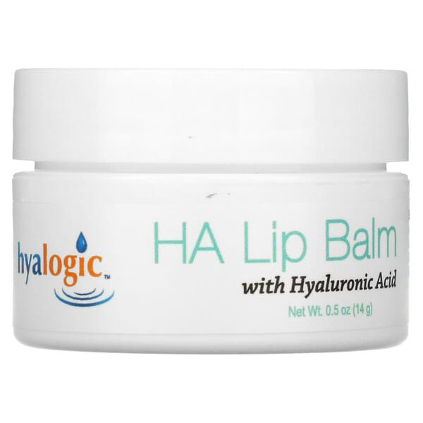 <img alt="Hyalogic, Lip Balm with Hyaluronic Acid, 1-2 oz (14 g)" title="Hyalogic, Lip Balm with Hyaluronic Acid, 1-2 oz (14 g),858259000216"