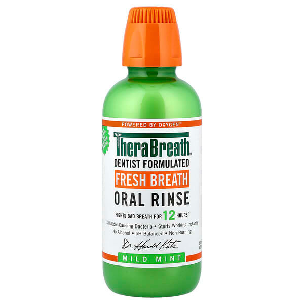 <img alt="TheraBreath, Fresh Breath, Oral Rinse, Mild Mint, 16 fl oz (473 ml)" title="TheraBreath, Fresh Breath, Oral Rinse, Mild Mint, 16 fl oz (473 ml),697029100165"