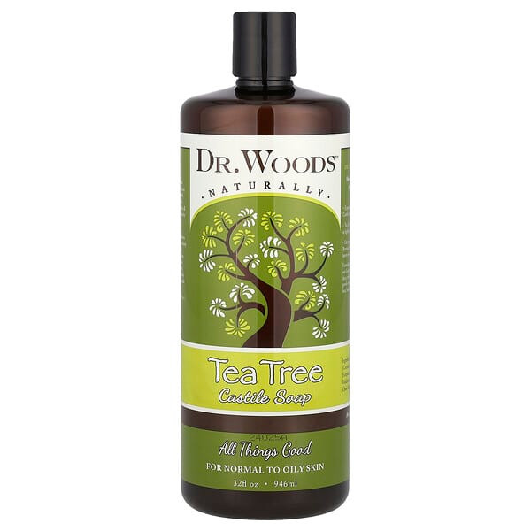 <img alt="Dr. Woods, Tea Tree Castile Soap, 32 fl oz (946 ml)" title="Dr. Woods, Tea Tree Castile Soap, 32 fl oz (946 ml),689191512044"