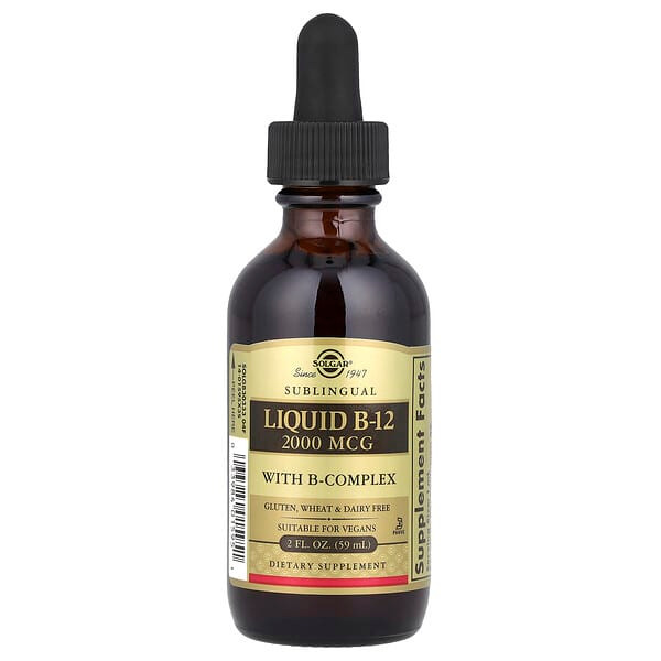 <img alt="Solgar, Liquid B-12, Sublingual, 2,000 mcg, 2 fl oz (59 ml)" title="Solgar, Liquid B-12, Sublingual, 2,000 mcg, 2 fl oz (59 ml),033984015951"
