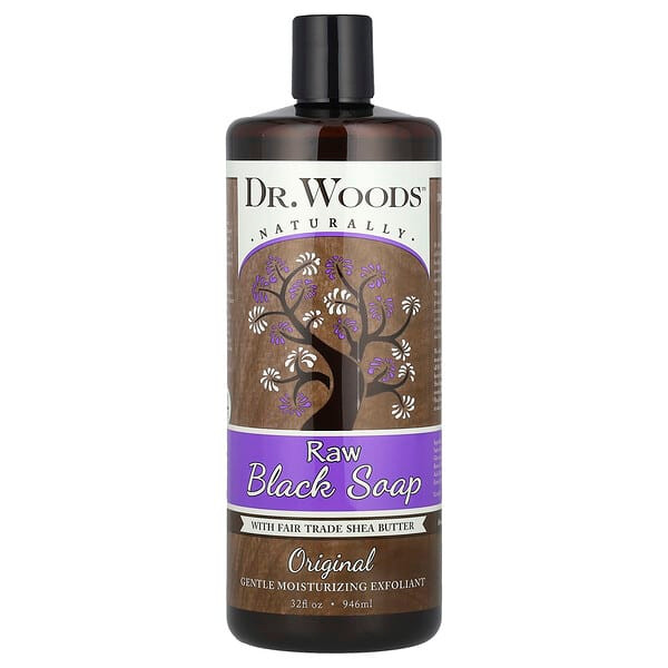 <img alt="Dr. Woods, Raw Black Soap with Fair Trade Shea Butter, Original, 32 fl oz (946 ml)" title="Dr. Woods, Raw Black Soap with Fair Trade Shea Butter, Original, 32 fl oz (946 ml),689191523187"