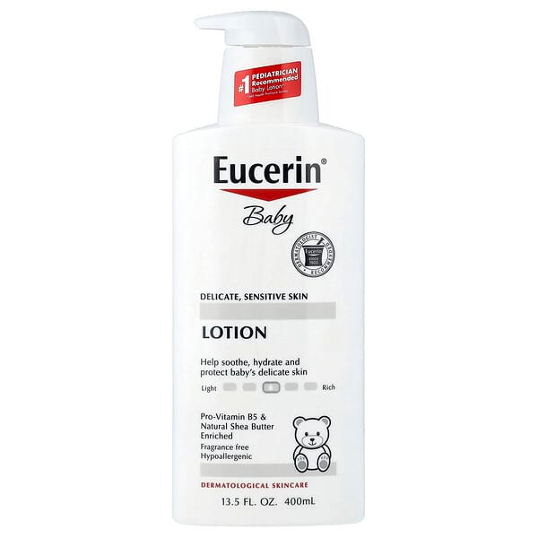<img alt="Eucerin, Baby Lotion, Delicate, Sensitive Skin, Fragrance Free, 13.5 fl oz (400 ml)" title="Eucerin, Baby Lotion, Delicate, Sensitive Skin, Fragrance Free, 13.5 fl oz (400 ml),072140019839"
