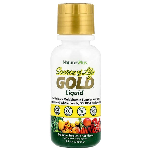 <img alt="NaturesPlus, Source of Life, Gold Liquid, Tropical Fruit, 8 fl oz (240 ml)" title="NaturesPlus, Source of Life, Gold Liquid, Tropical Fruit, 8 fl oz (240 ml),097467307056"