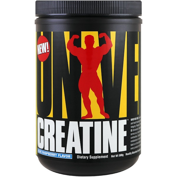Universal Nutrition, Creatine, Blue Raspberry, 500 g