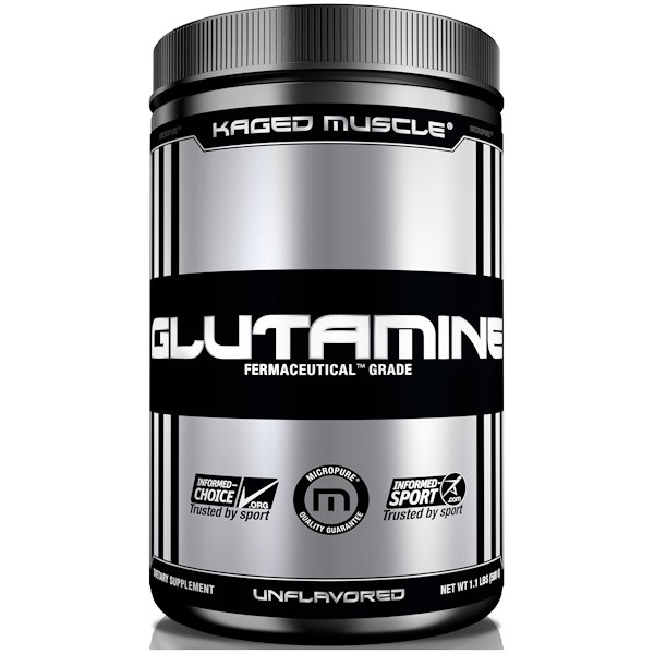 Kaged Muscle, Glutamine, Unflavored, 9.6 oz (300 g)
