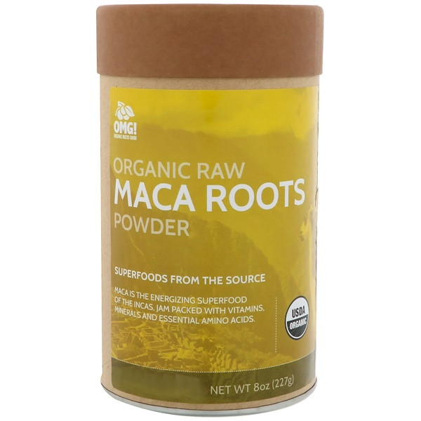 OMG! Organic Meets Good, Organic Raw, Maca Roots Powder, 8 oz (227 g)