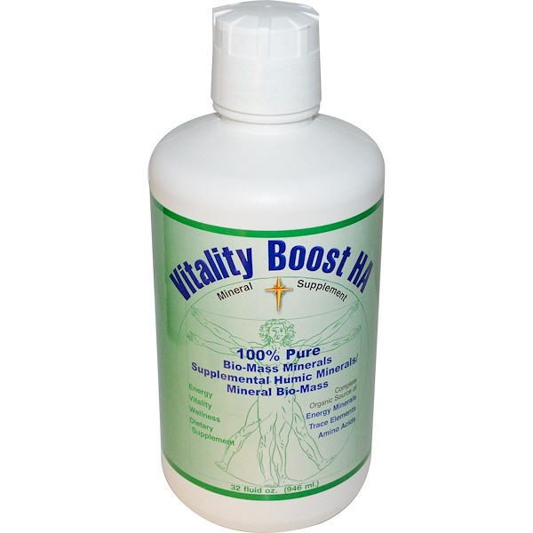 Morningstar Minerals, Vitality Boost HA, Humic Minerals, 32 fl oz (946 ml)