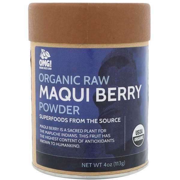 OMG! Organic Meets Good, Organic, Raw Maqui Berry Powder, 4 oz (113 g)