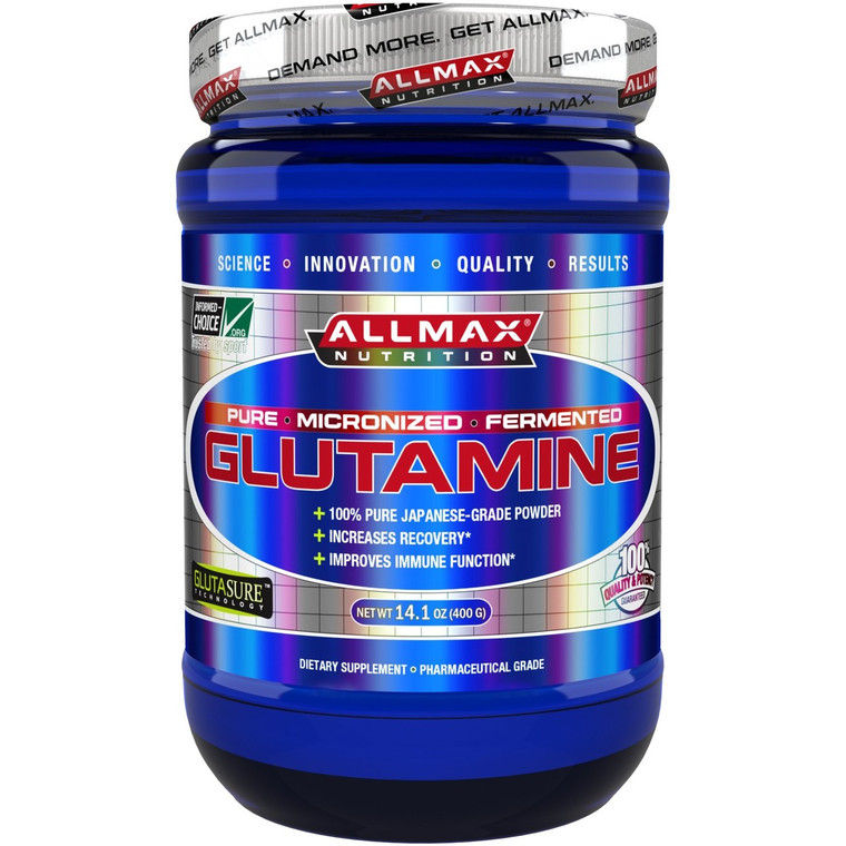 ALLMAX Nutrition, 100% Pure Micronized Glutamine, Gluten-Free + Vegan + Kosher Certified, 14.1 oz (400 g)