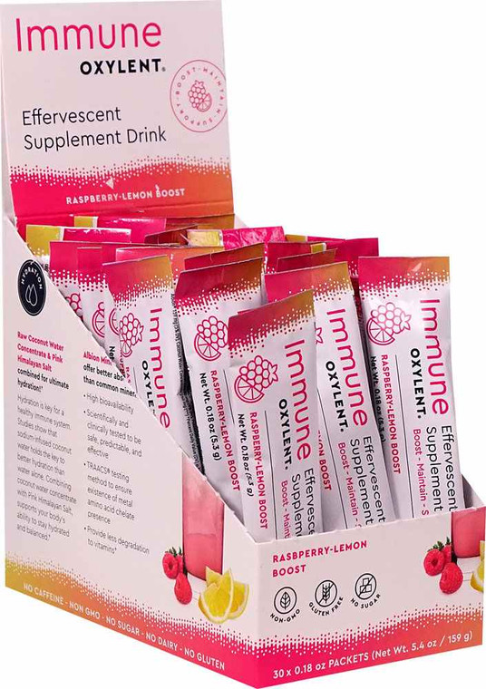 Vitalah Oxylent Immune Oxylent Raspberry-Lemon Boost - 30 Packets