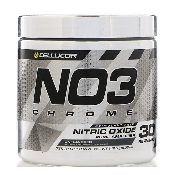 Cellucor, NO3 Chrome, Nitric Oxide Pump Amplifier, Unflavored, 5.03 oz (142.5 g)