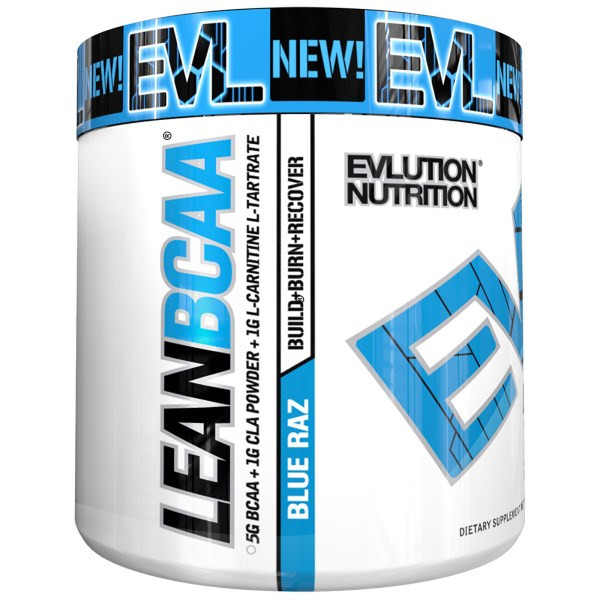 EVLution Nutrition, Stimulant Free Lean BCAA, Fat Burner, Endurance, Recovery, Build Muscle, Blue Raz, 9.4 oz (267 g)