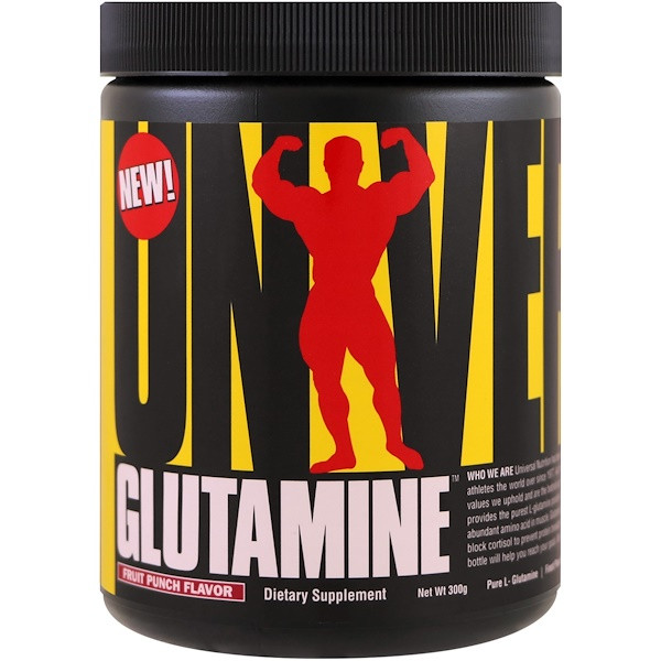 Universal Nutrition, Glutamine, Fruit Punch, 300 g