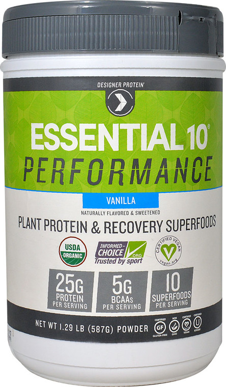 Designer Protein Essential 10 Performance Vanilla - 1.29 lbs