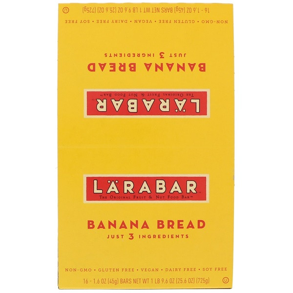 Larabar, Banana Bread, 16 Bars, 1.6 oz (45 g) Each (Discontinued Item)