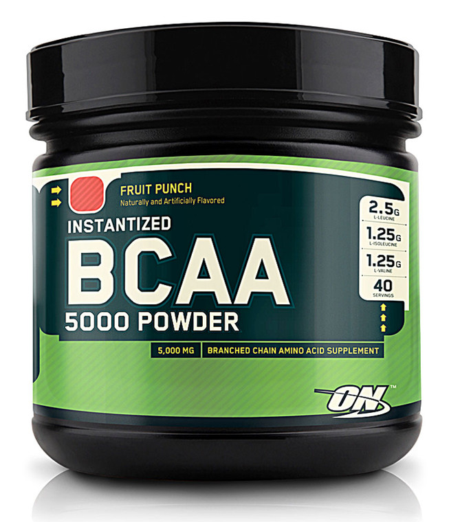 Optimum Nutrition Instantized BCAA 5000 Powder Fruit Punch -- 40 Servings