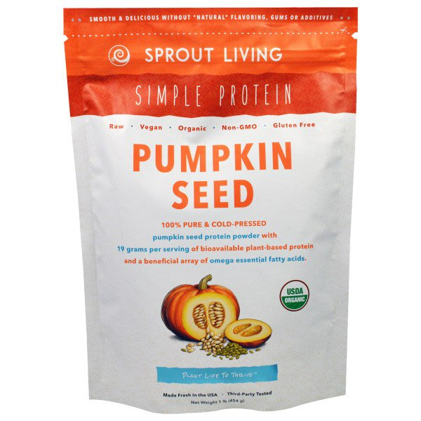 Sprout Living, Simple Protein, Organic Pumpkin Seed Protein Powder, 1 lb (454 g)