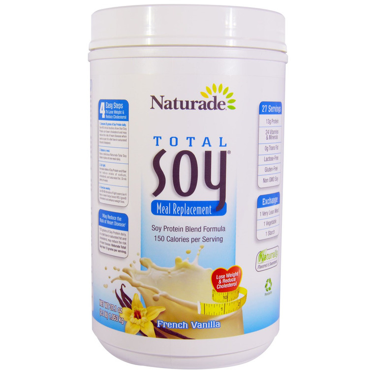 Naturade, Total Soy Meal Replacement, French Vanilla, 37.1 oz (1.053