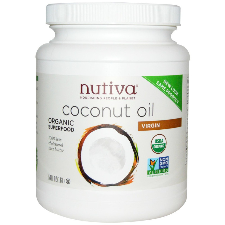 Nutiva, Organic Coconut Oil, Virgin, 54 fl oz (1.6 L)