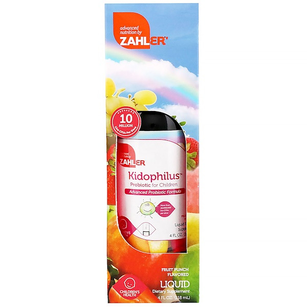 Zahler Kidophilus Fruit Punch -- 4 fl oz