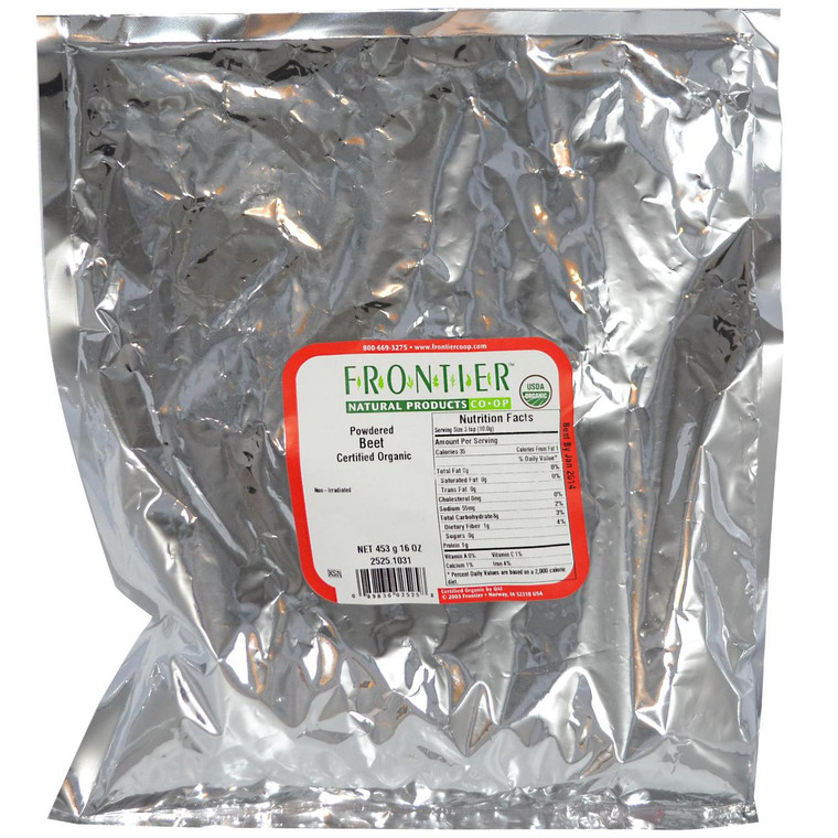 Frontier Natural Products, Organic Powdered Beet, 16 oz (453 g)