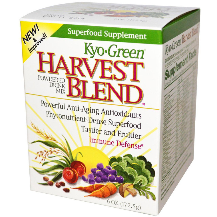 Wakunaga - Kyolic, Kyo Green, Harvest Blend, Powdered Drink Mix, 6 oz (172.5 g)