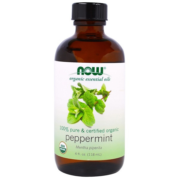 Now Foods, Organic Essential Oils, Peppermint, 4 fl oz (118 ml)
