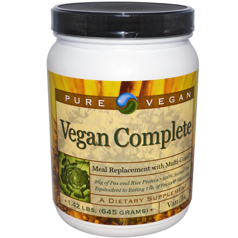 Pure Advantage Vegan Complete Meal Replacement Vanilla - 1.42 lbs
