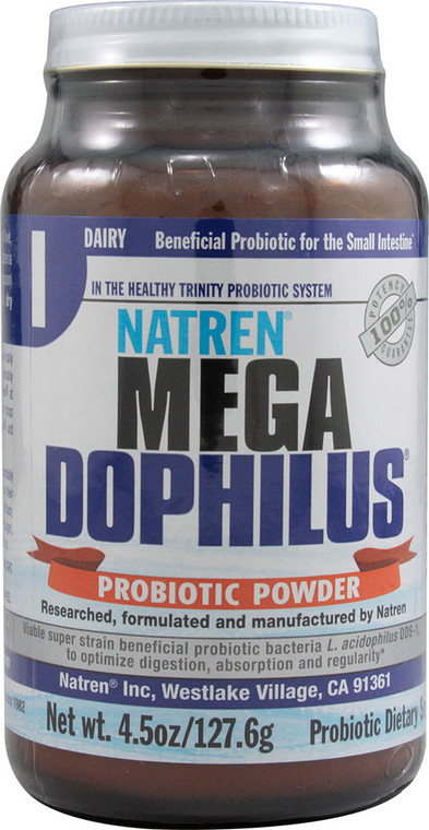 Natren Mega Dophilus Dairy Probiotic Powder -- 4.5 oz