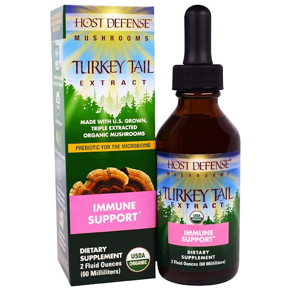 Fungi Perfecti, Host Defense Mushrooms, Organic Turkey Tail Extract, Immune Support, 2 fl oz (60 ml)