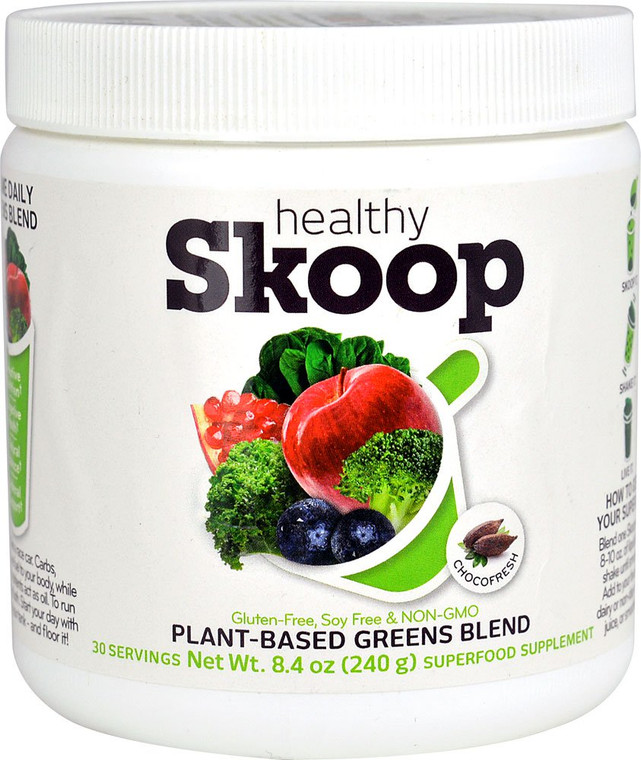 Healthy Skoop, Plant-Based Greens Blend, Chocofresh, 8.4 oz (240 g)