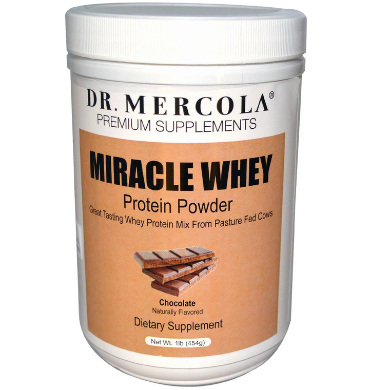 Dr. Mercola, Miracle Whey, Protein Powder, Chocolate, 1 lb (454 g)