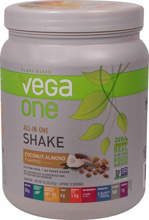 Vega One All-In-One Plant Based Protein Powder Coconut Almond - 10 Servings