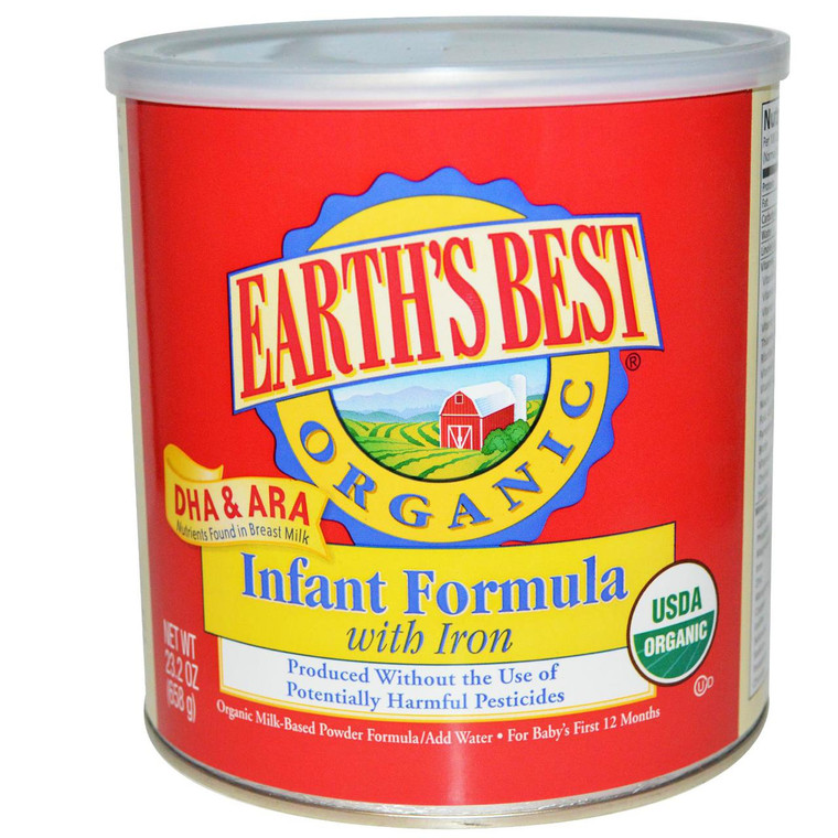 Earths Best, Organic Infant Formula, with Iron, 23.2 oz (658 g)