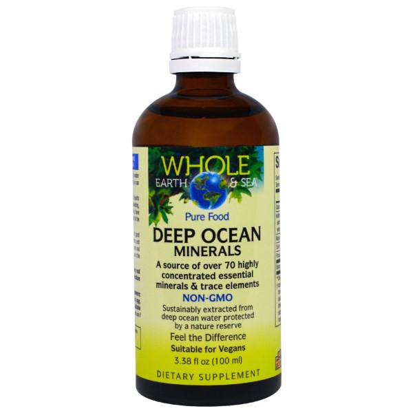 Natural Factors, Whole Earth & Sea Deep Ocean Minerals, 3.38 fl oz (100 ml)