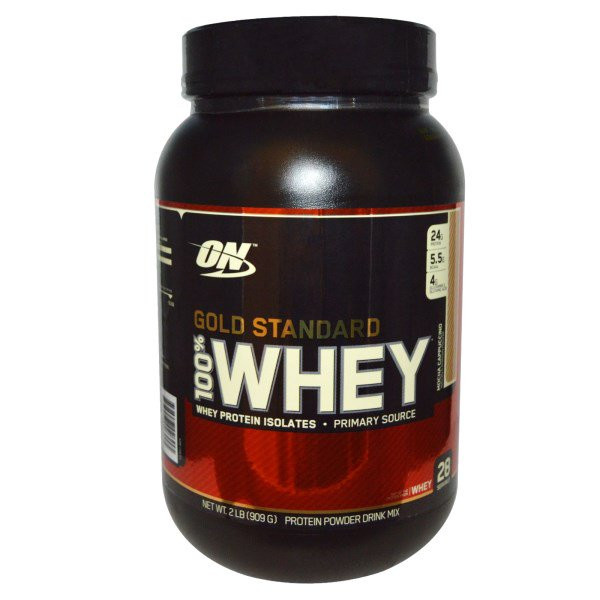 Optimum Nutrition, Gold Standard, 100% Whey, Mocha Cappuccino, 2 lbs (909 g)