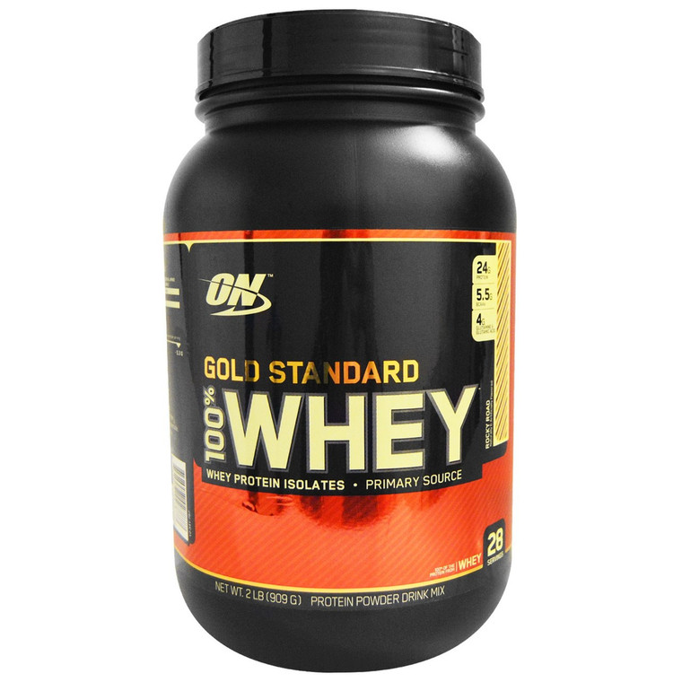 Optimum Nutrition, Gold Standard, 100% Whey, Rocky Road, 2 lb (909 g)