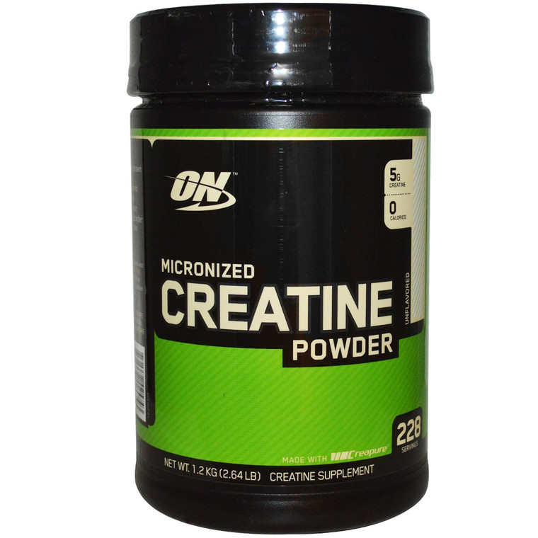 Optimum Nutrition, Micronized Creatine Powder, Unflavored, 2.64 lb (1.2 kg)