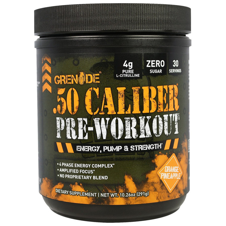 Grenade, .50 Caliber Pre-Workout, Orange Pineapple, 10.26 oz (291 g)
