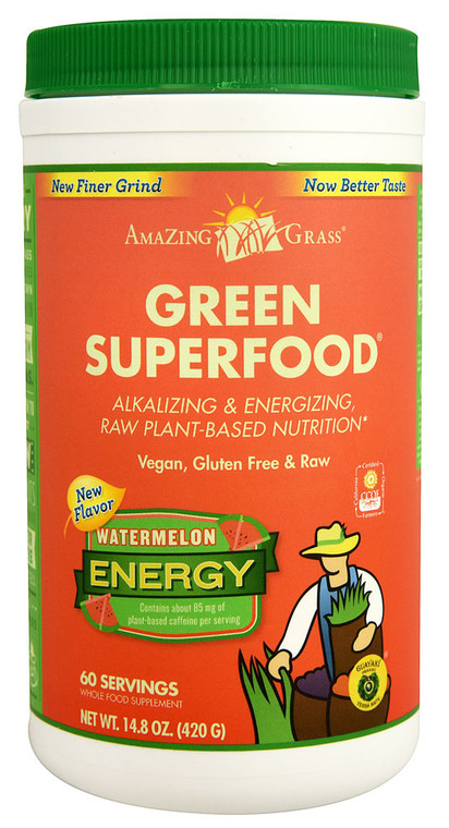 Amazing Grass Green Superfood Energy Drink Powder Watermelon -- 60 Servings