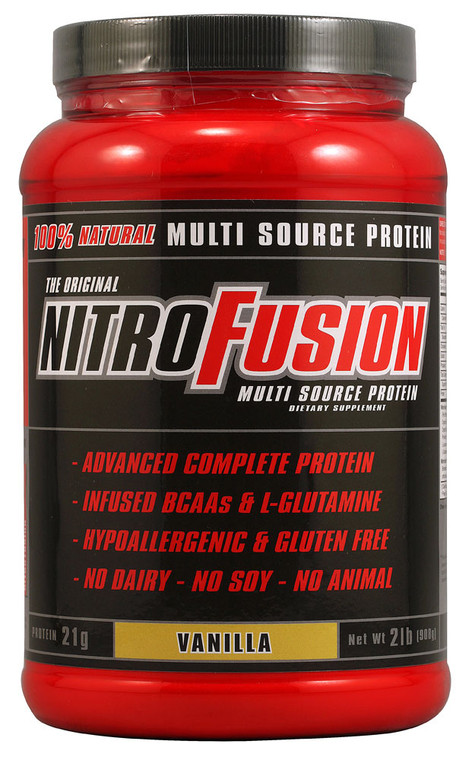NitroFusion Multi-Source Protein Formula Vanilla - 2 lbs