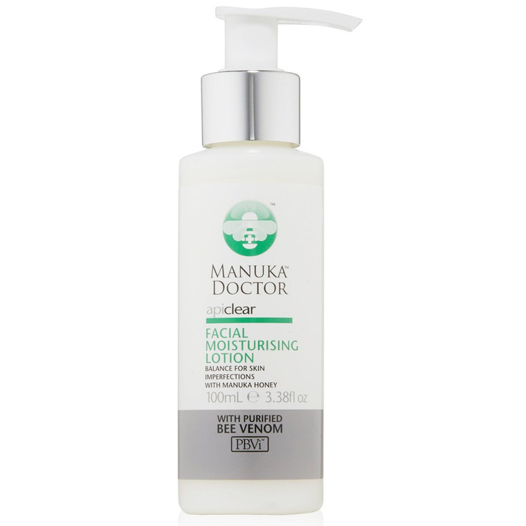 Manuka Doc, Apiclear, Facial Moisturizing Lotion, 3.38 fl oz (100 ml)