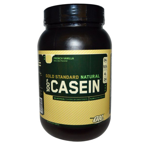 Optimum Nutrition, Gold Standard, 100% Casein, Naturally Flavored, French Vanilla, 2 lbs (907 g)