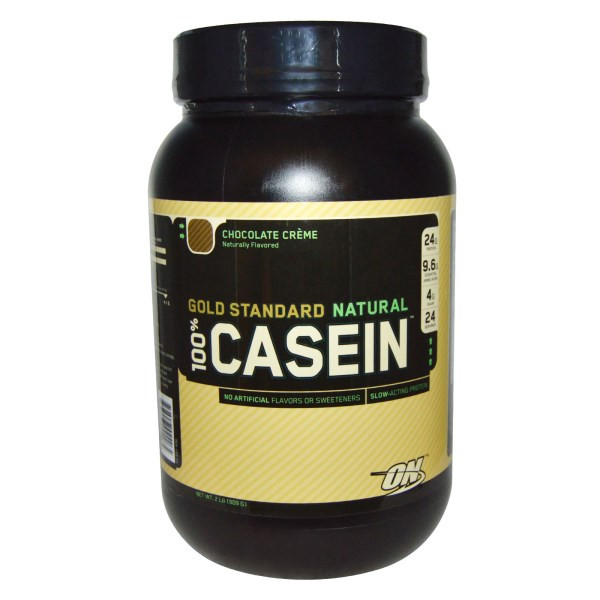 Optimum Nutrition, Gold Standard, 100% Casein, Naturally Flavored, Chocolate Creme, 2 lbs (907 g)
