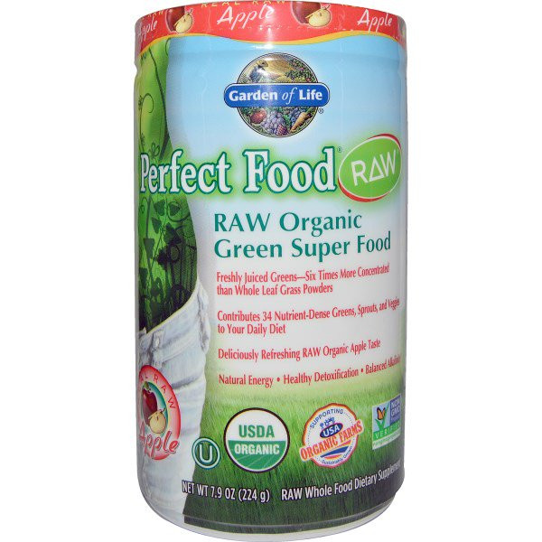 Garden of Life Raw Organic Perfect Food Green Superfood Apple -- 8.2 oz