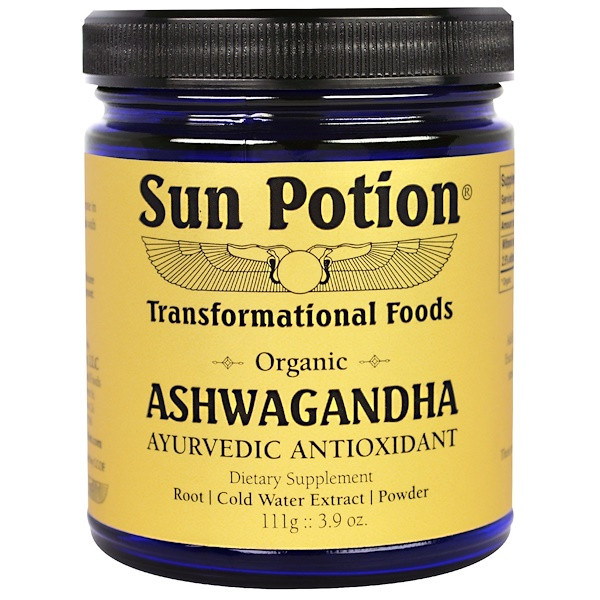 Sun Potion, Ashwagandha Powder, Organic, 3.9 oz (111 g)