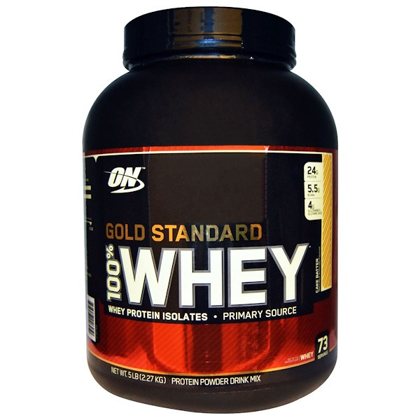 Optimum Nutrition, Gold Standard, 100% Whey, Cake Batter, 5 lbs (2.27 kg)