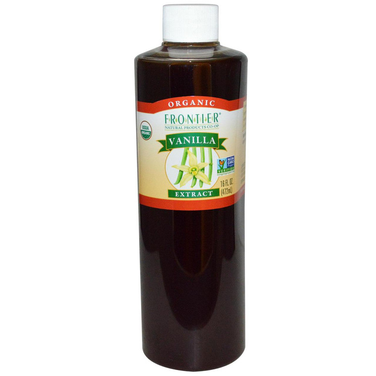 Frontier Natural Products, Organic, Vanilla Extract, 16 fl oz (472 ml)